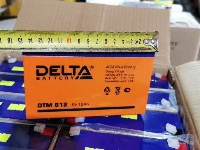 Аккумулятор Delta DTM 612 6V 12Ah